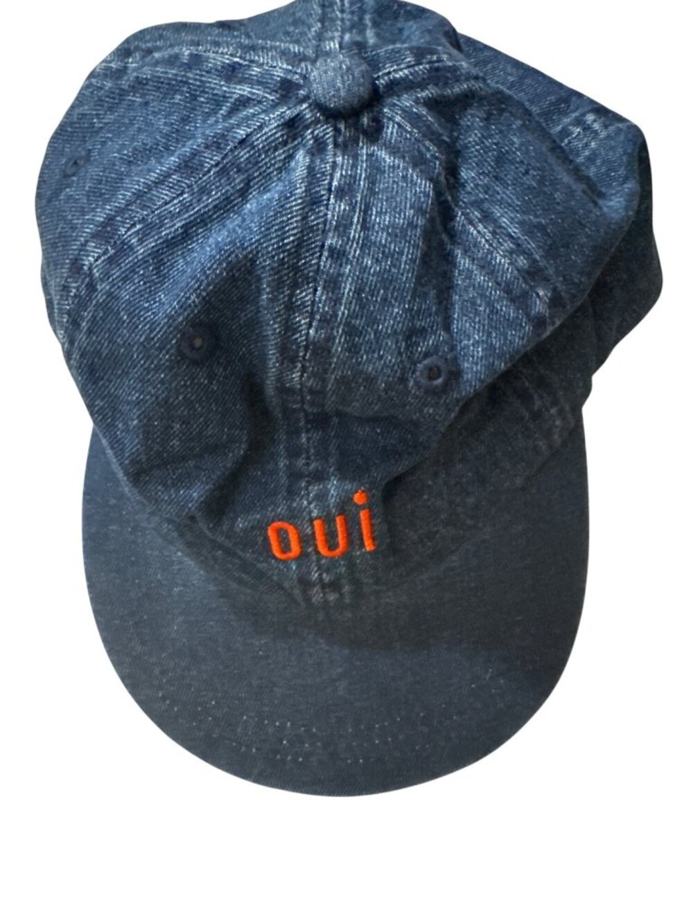 Clare V Petit Oui Baseball Hat Navy Size One Size, NWT - Picture 3 of 6
